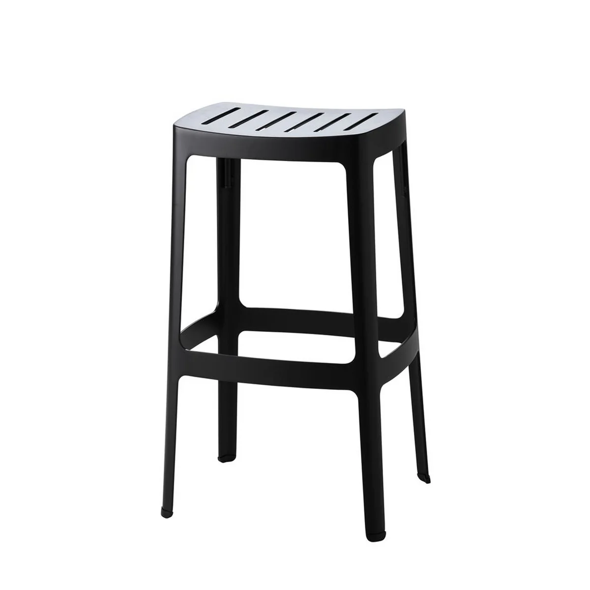 Cane-line - Cut Barhocker, hoch, schwarz