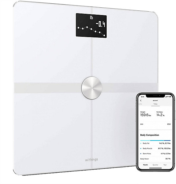 Balance connectée pèse-personne Withings Body Plus blanc