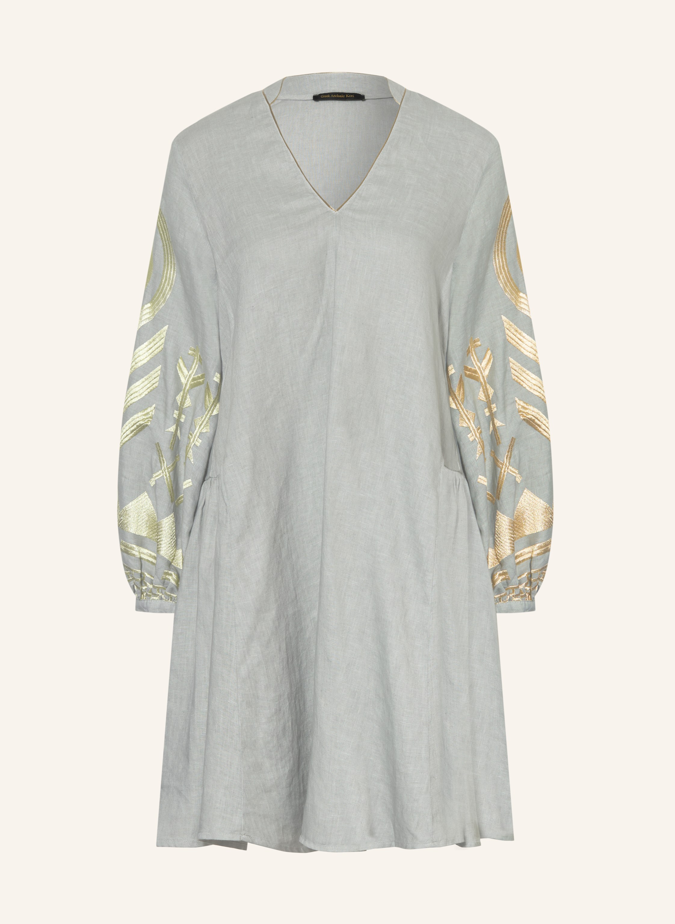 Greek Archaic Kori Strandkleid FEATHER aus Leinen