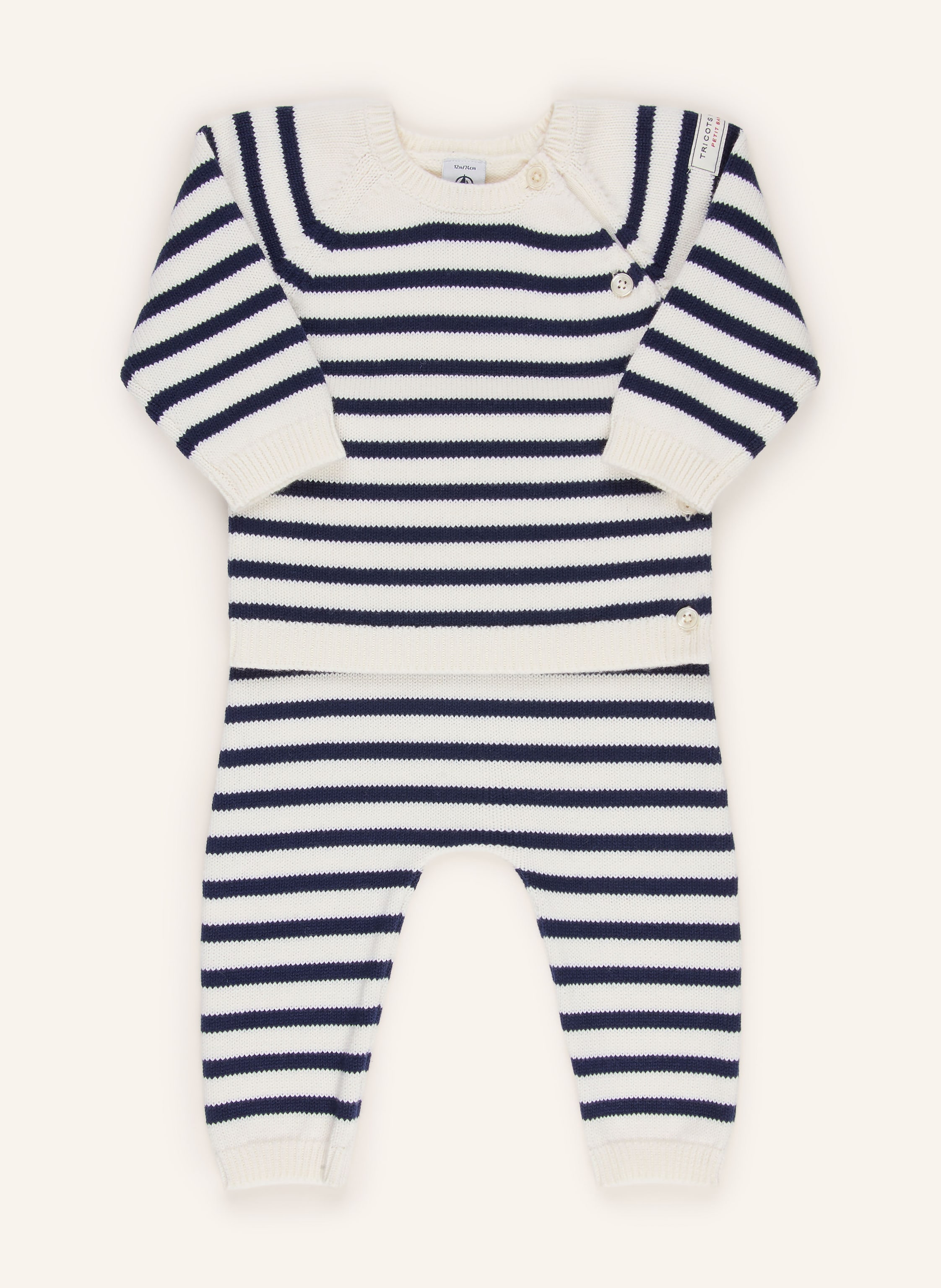 PETIT BATEAU Set: Pullover und Strickhose