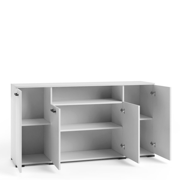 Czterodrzwiowa komoda do sypialni 160 cm FIORA dąb sonoma