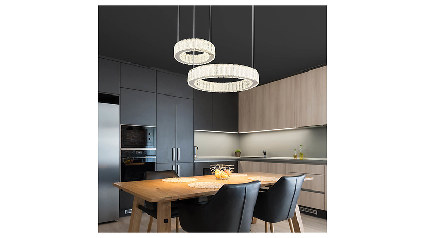 Lampa wisząca Mucky LED 2-punktowa ze zmienną barwą światasrebrna