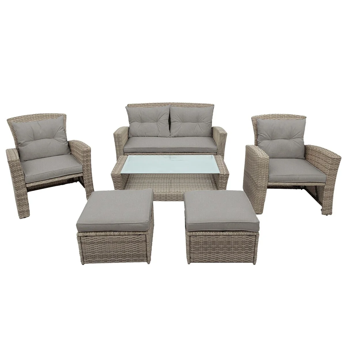 Leisure Zone 4 Piece Outdoor Conversation Set