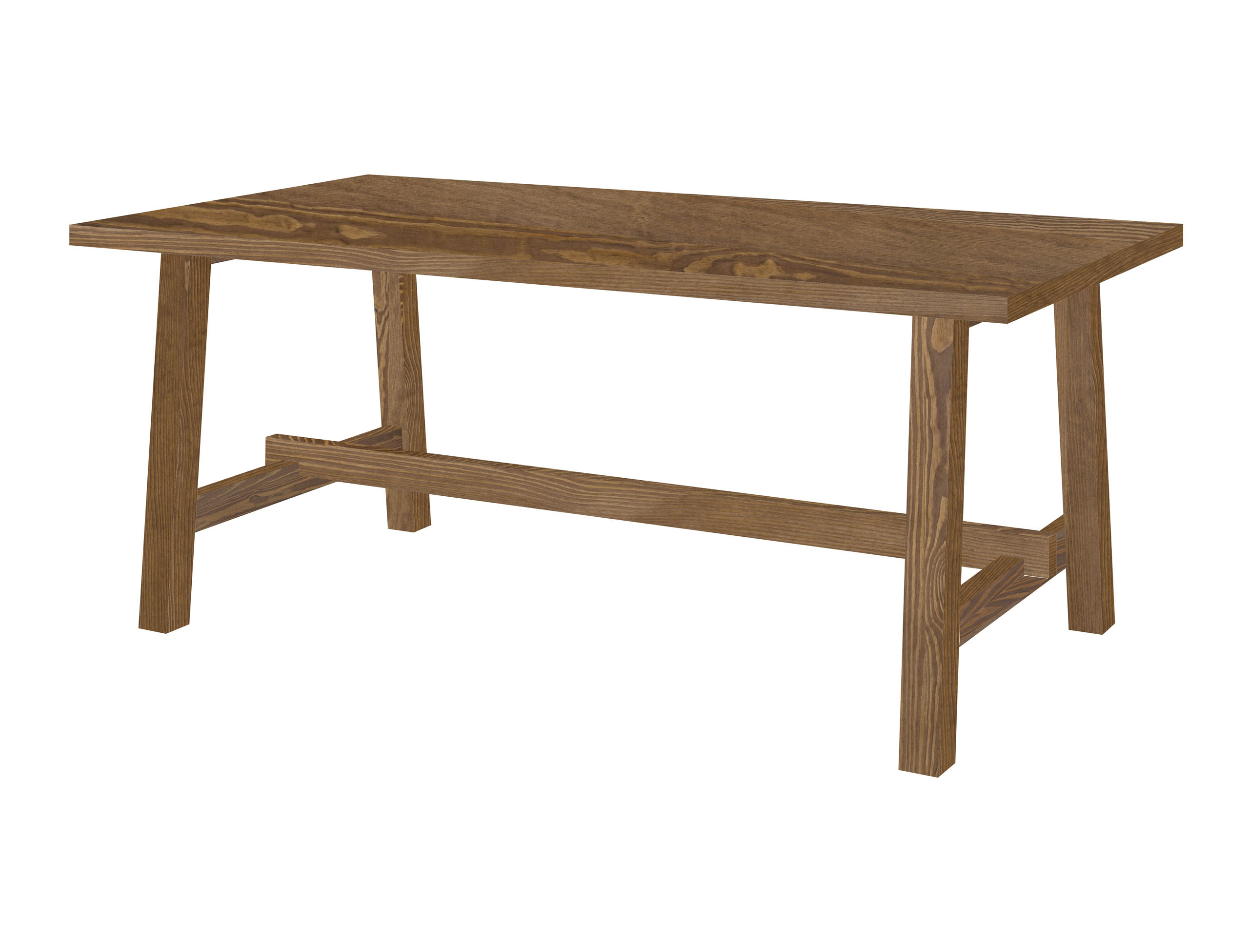 Stół 180x90 z drewna litego SCANDI, kolor brązowy