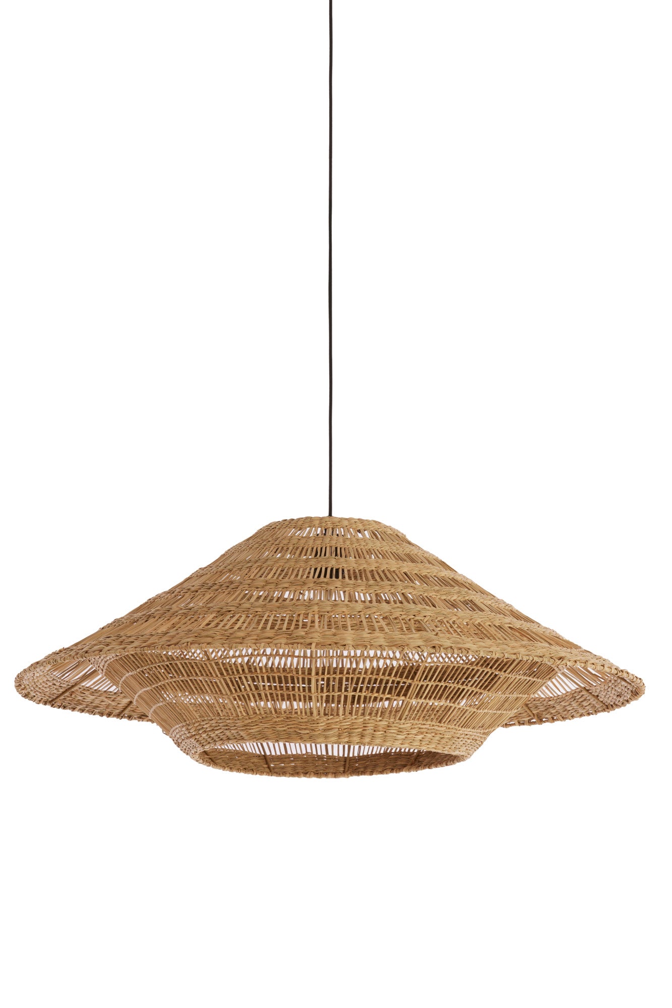 Light & Living hanglamp OWANA - bruin - Ø80x30cm