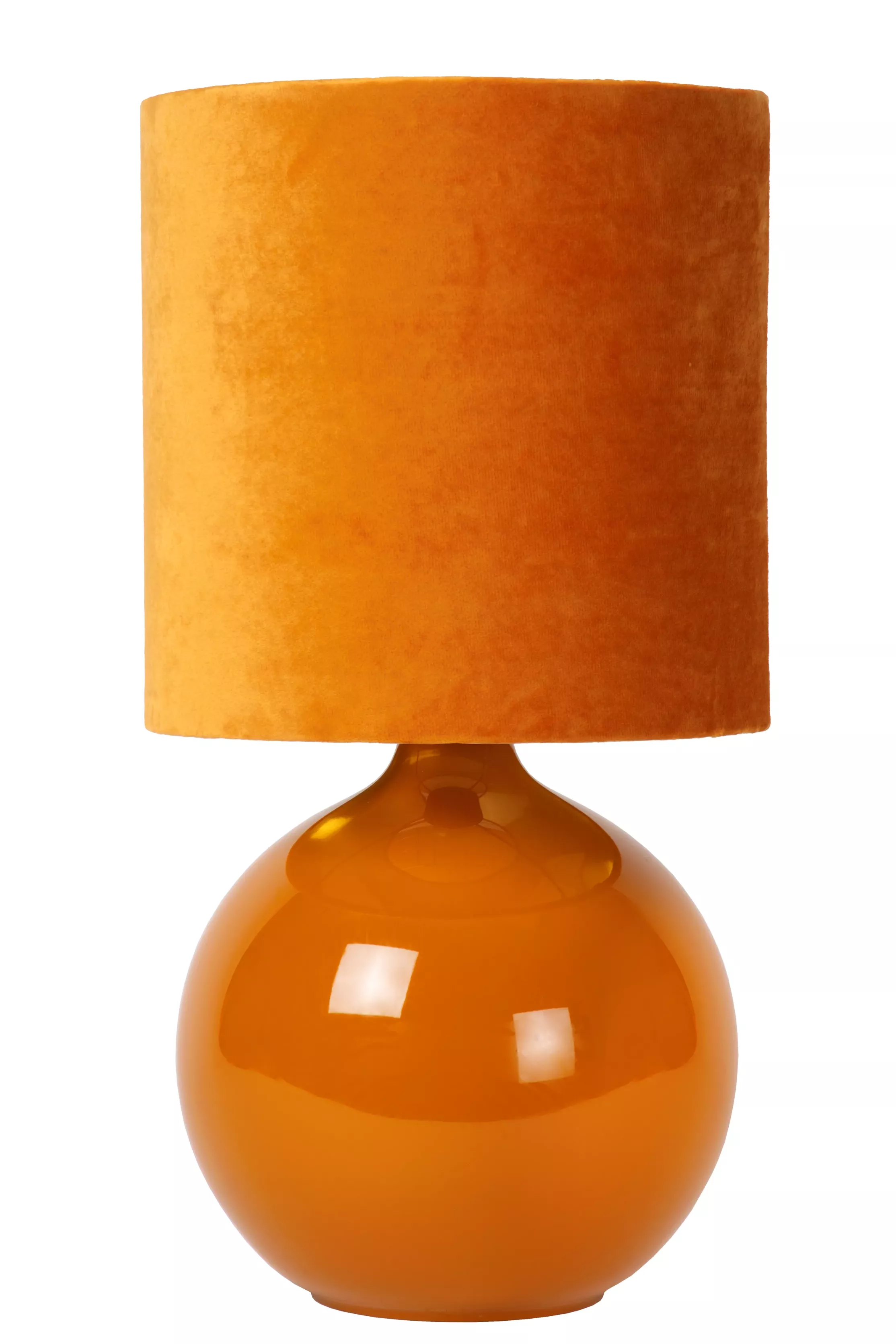 Lampa stołowa z abażurem żółta Esterad 1xE14x40W wys:47cm Lucide
