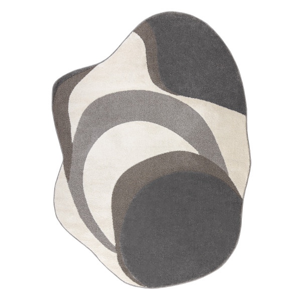 Dywan DUNE 8085 SHAPE krem / szary - Abstrakcja, strukturalny, 133x190 cm