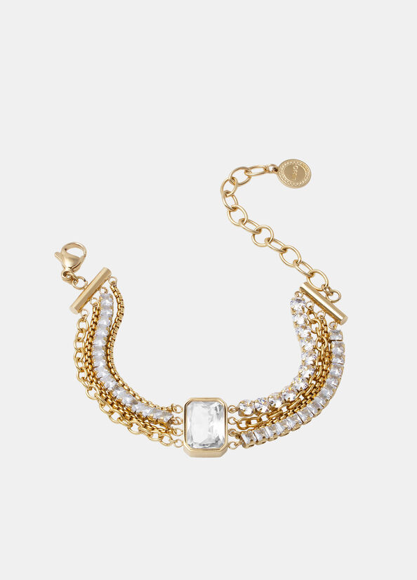 Bracciale con cristallo di vetro
