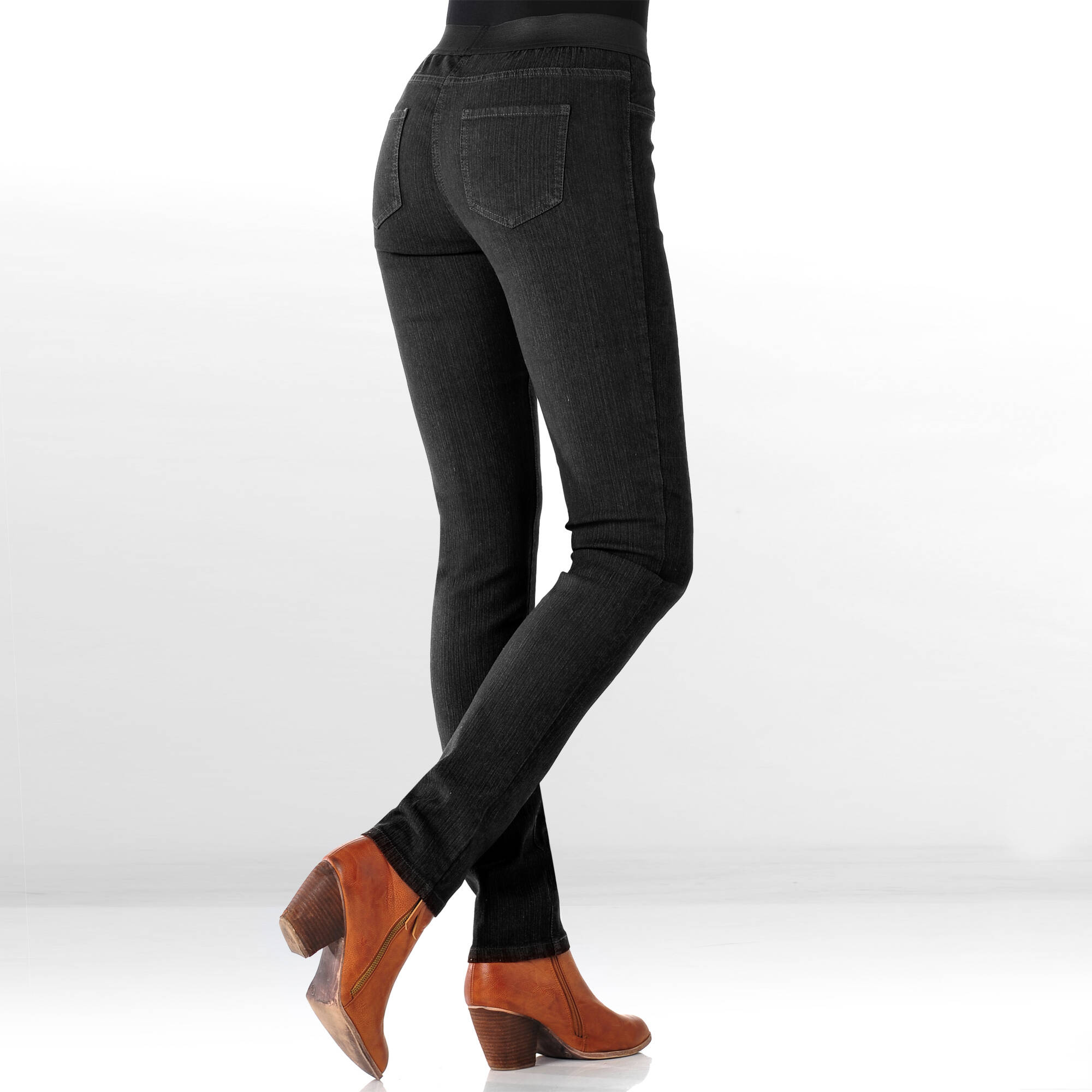 Jegging denim taille élastiquée - petite stature