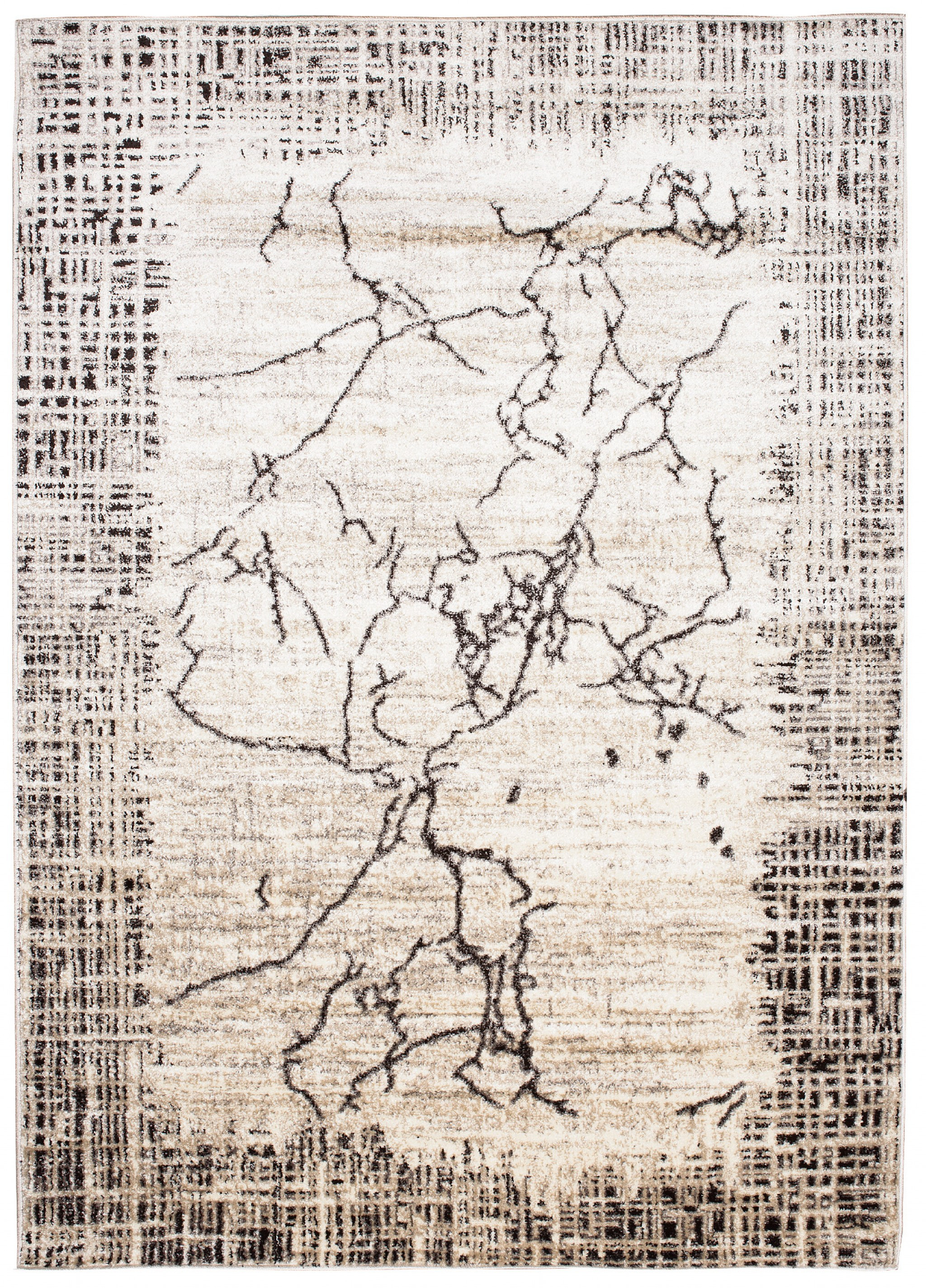 Dywan Chemex Petra Nowoczesny 3012 1 244 Beżowy 80x150