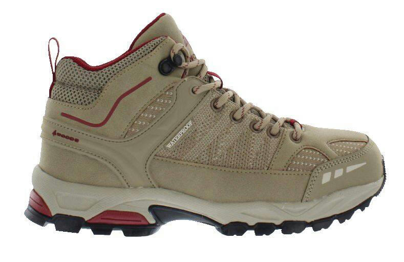 Woods Harp Women's Mid Hiking Boots with Speed Lacing System, Tan