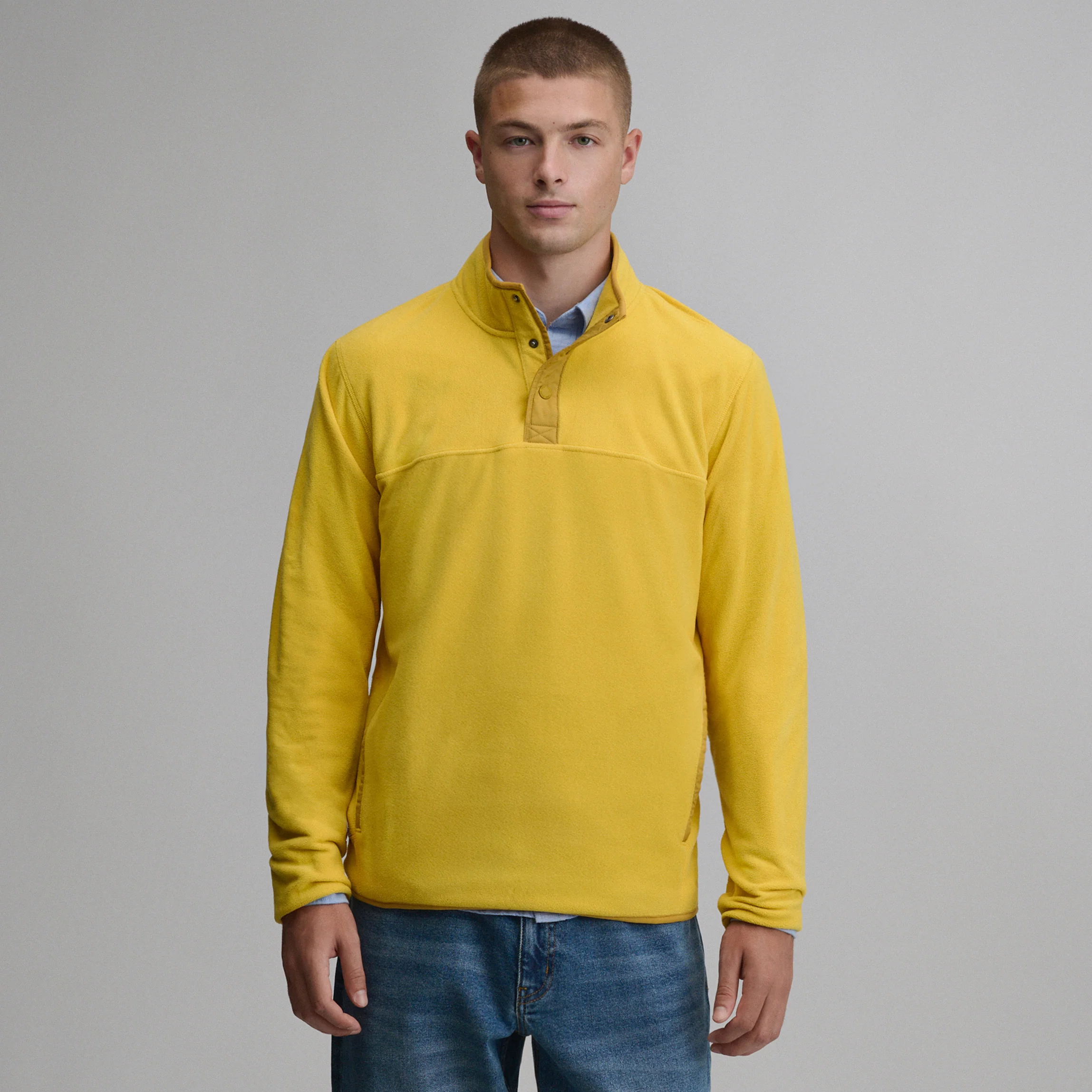 Men's Chutes Fleece Snap Mock Pullover