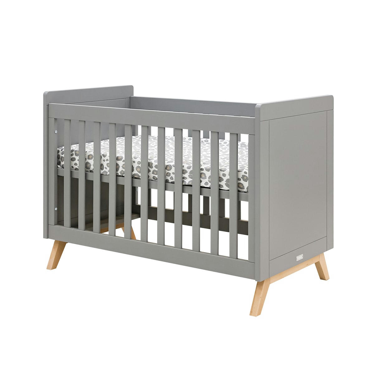 FENNA - Lit bébé 60x120 gris naturel naturel