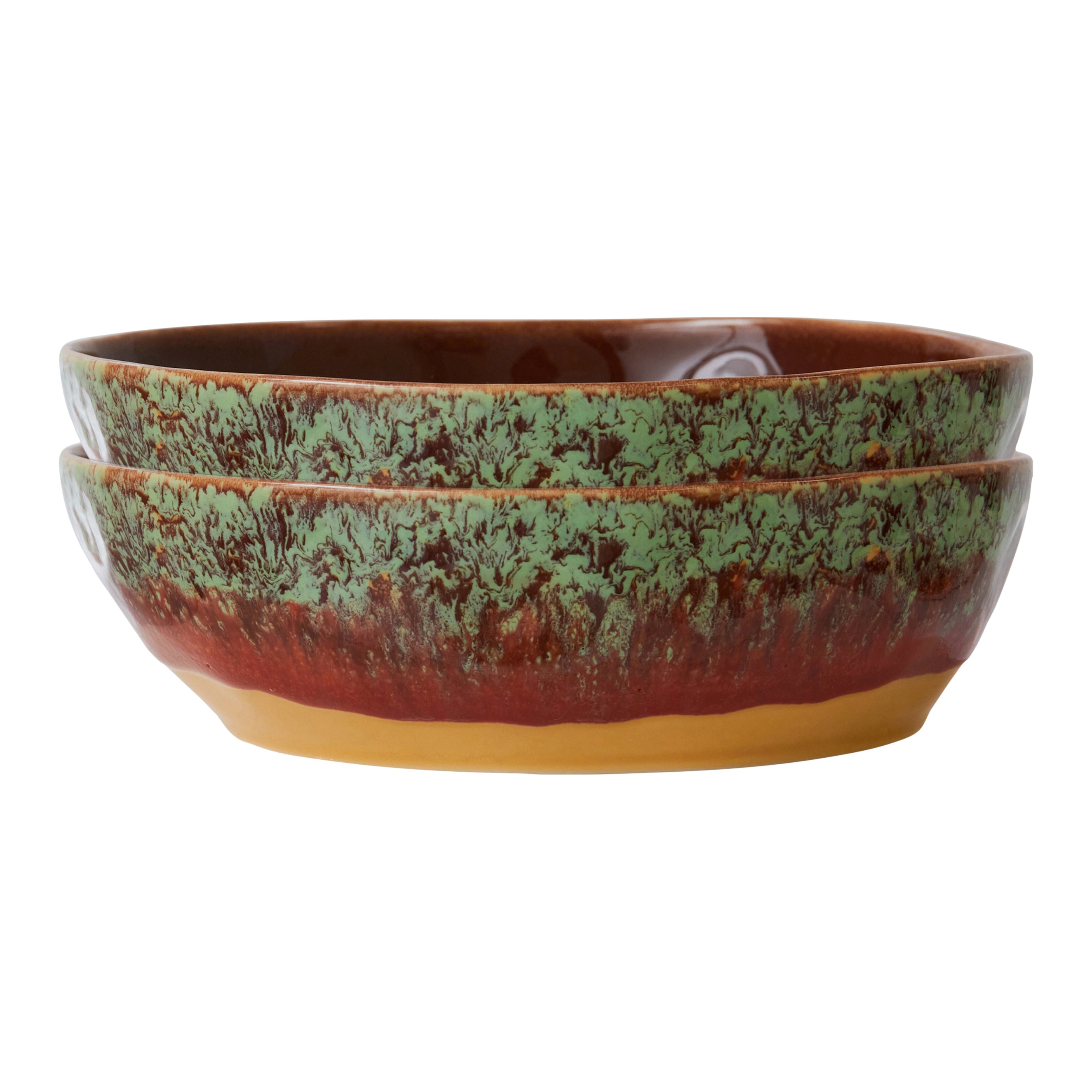 HKliving 70's Diep Bord Ø 19,5 cm - Set van 2 - Cove