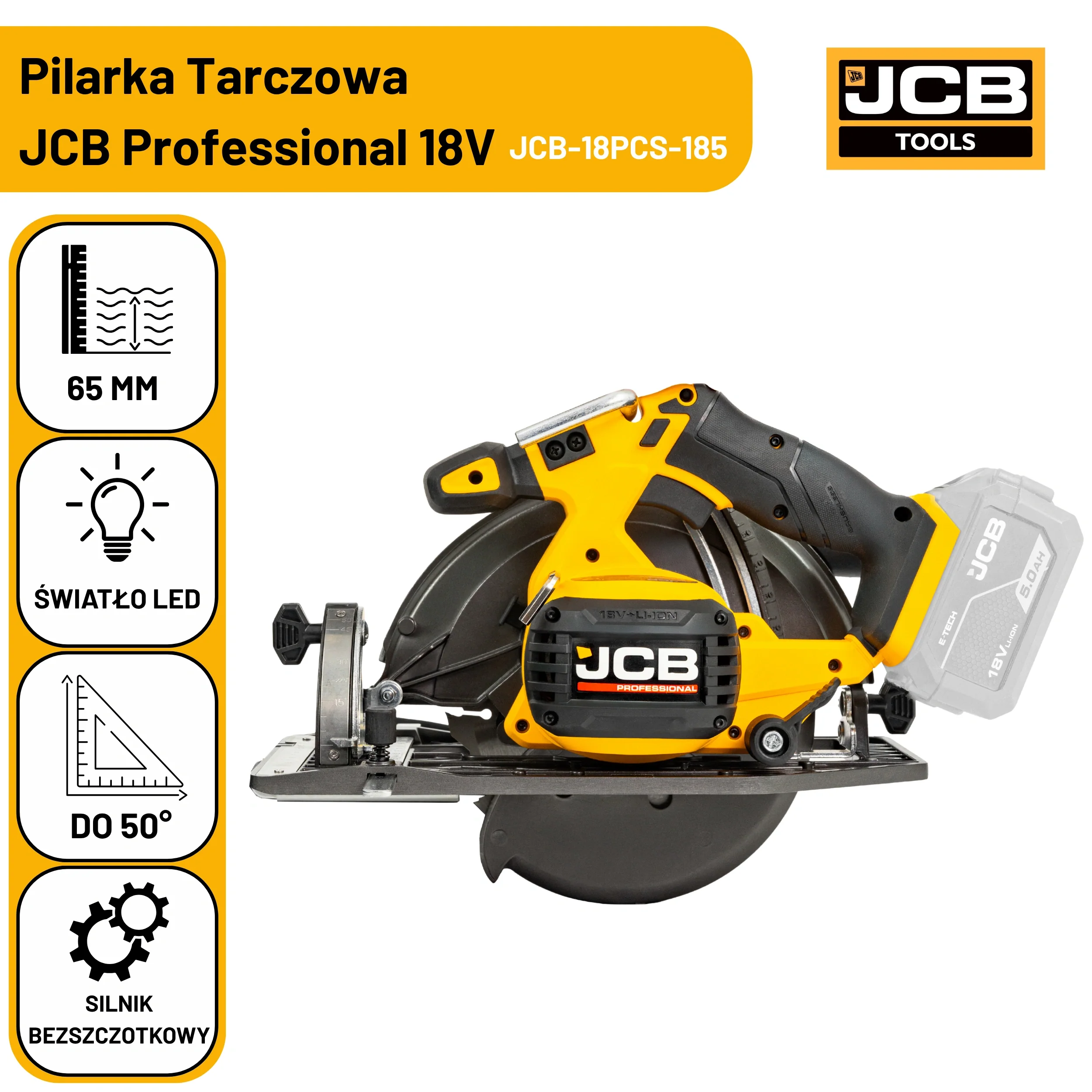 JCB Professional 18V Pilarka Tarczowa 185 mm