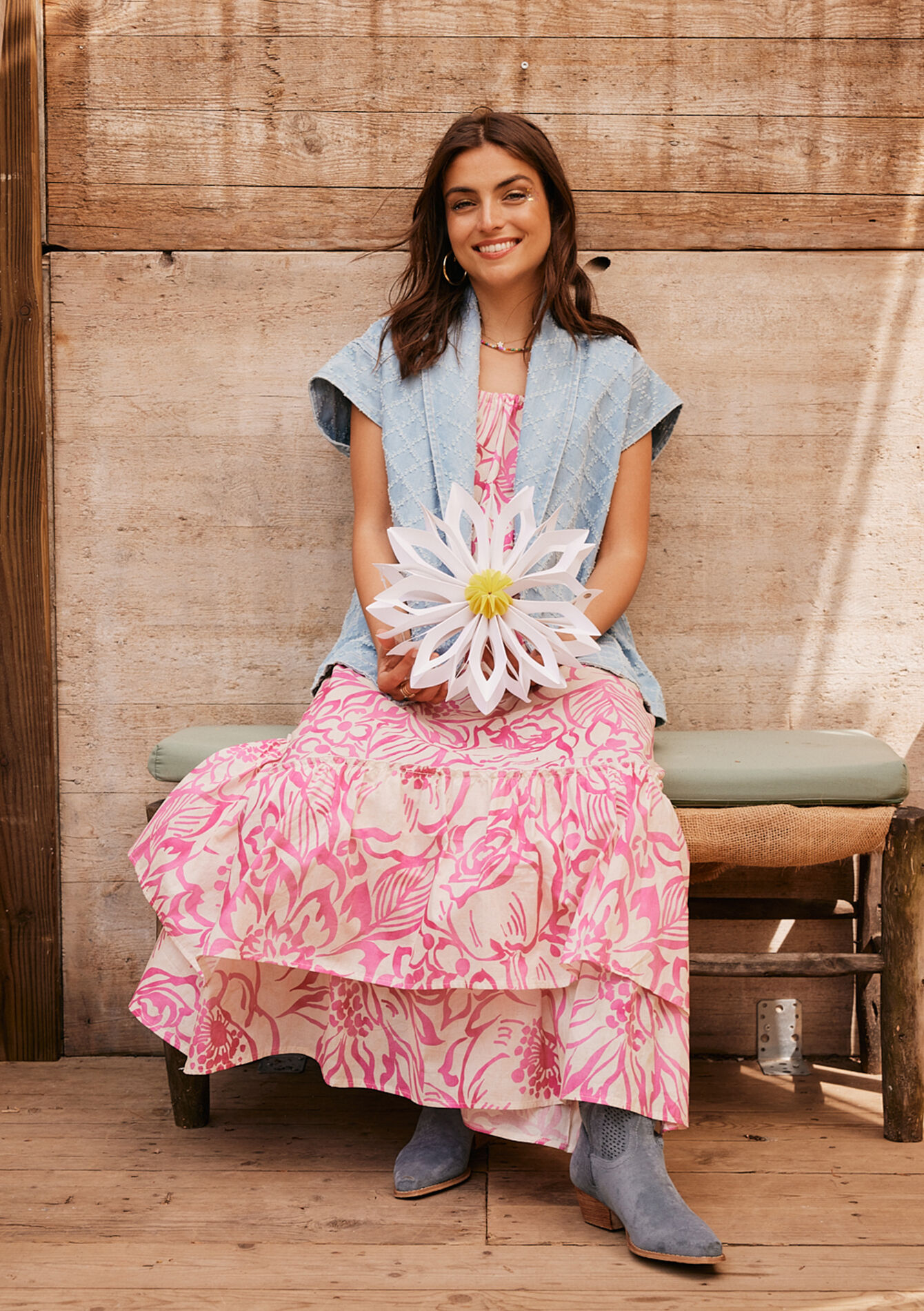 Maxi-jurk met bloemenprint