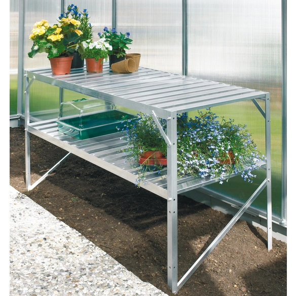 Pflanztisch, BxL: 53,76 x 121,04 cm, Aluminium
