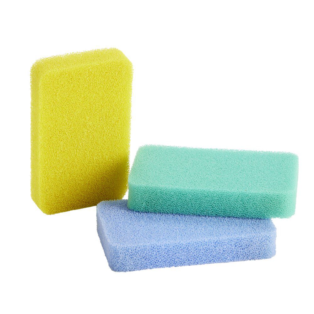 éponge multiusage silicone 11,5x7xép2cm 3 pièces