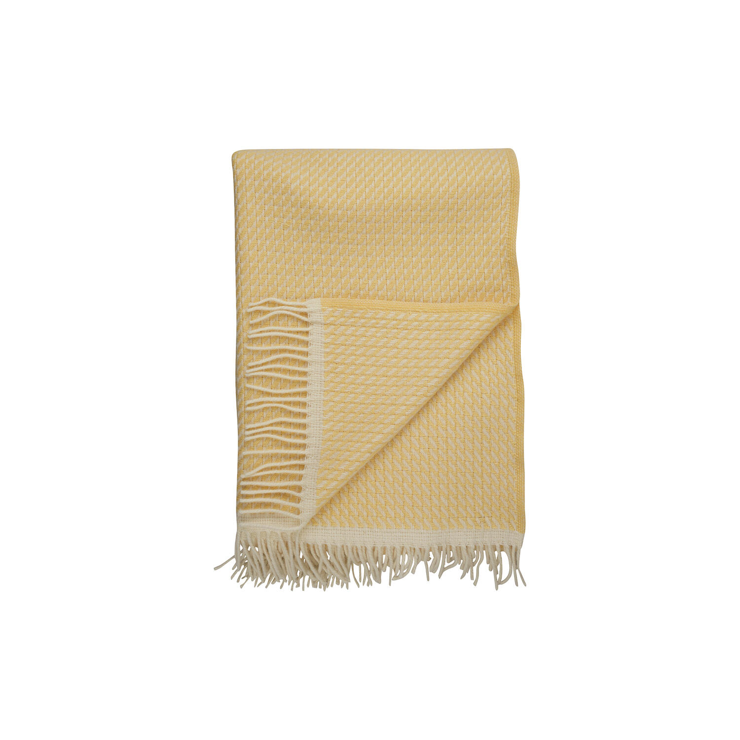 MELLO Throw, lemon yellow