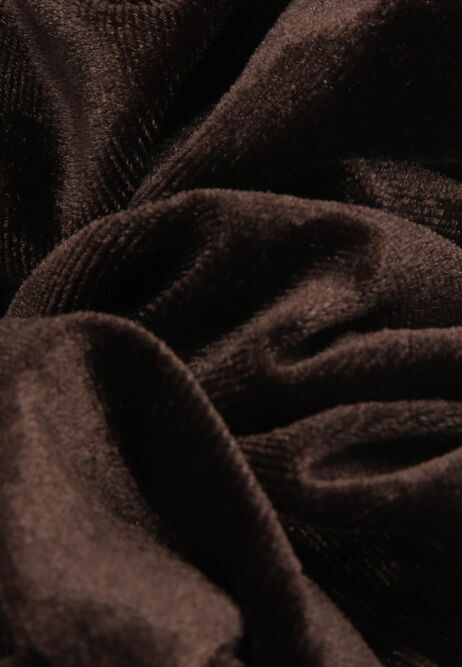 Womens Brown Velvet Oversized Scrunchie