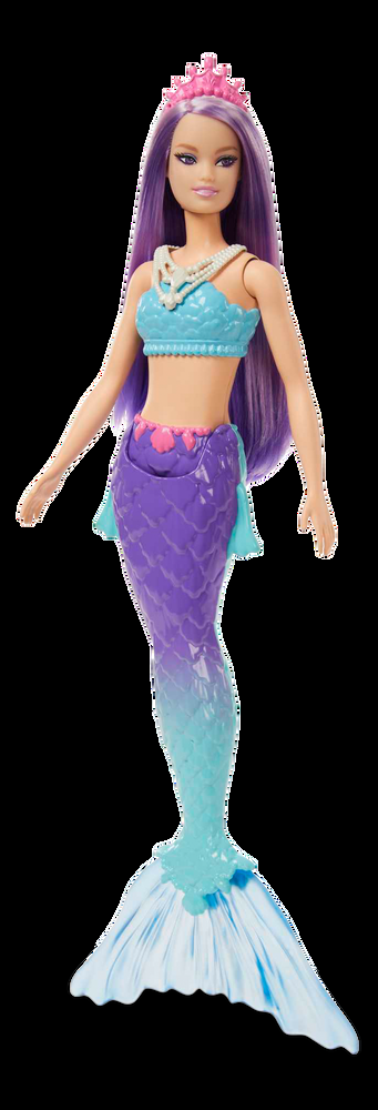 Barbie Dreamtopia Purple Hair Mermaid Doll, Ages 3+