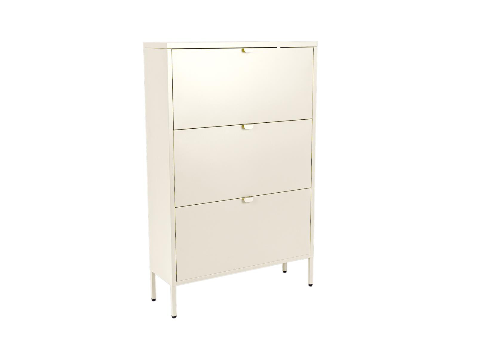 MaximaVida metalen locker schoenenkast Finn 25 x 80 x 125 cm ivoor