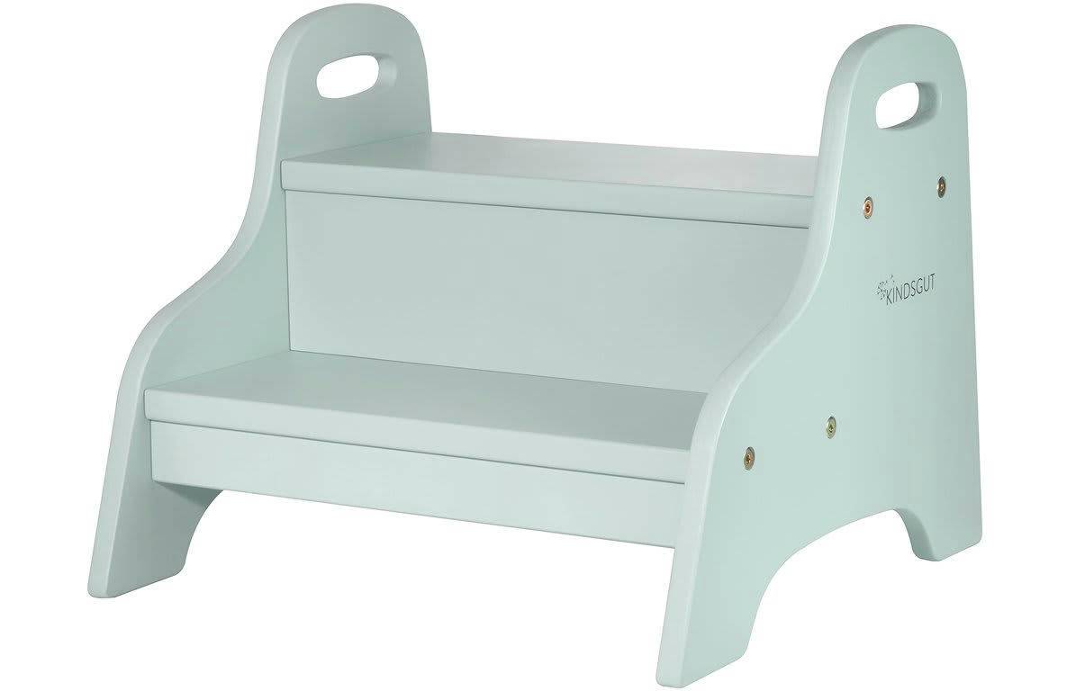 - Marchepied enfant en bois aquamarin
