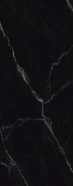 Panneau mural de salle de bains l.150 x H.255 cm, effet marbre de Carrare noir mat, Schulte DécoDesign Softtouch