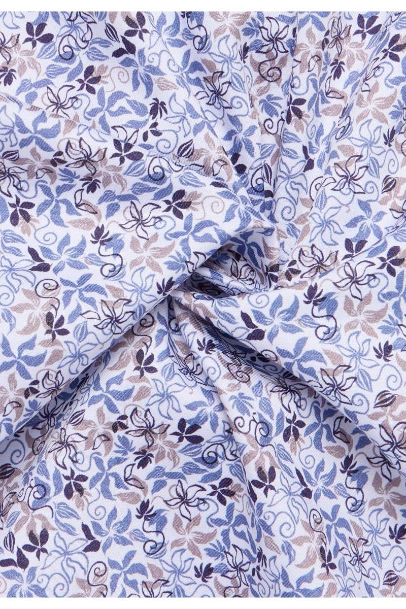 ETERNA Modern Fit Hemd blau, Bedruckt