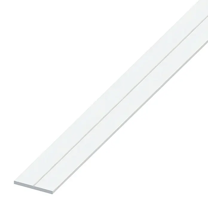PLASTPROFIL FLAT GAH ALBERTS PVC 20X2MM 1M HVIT