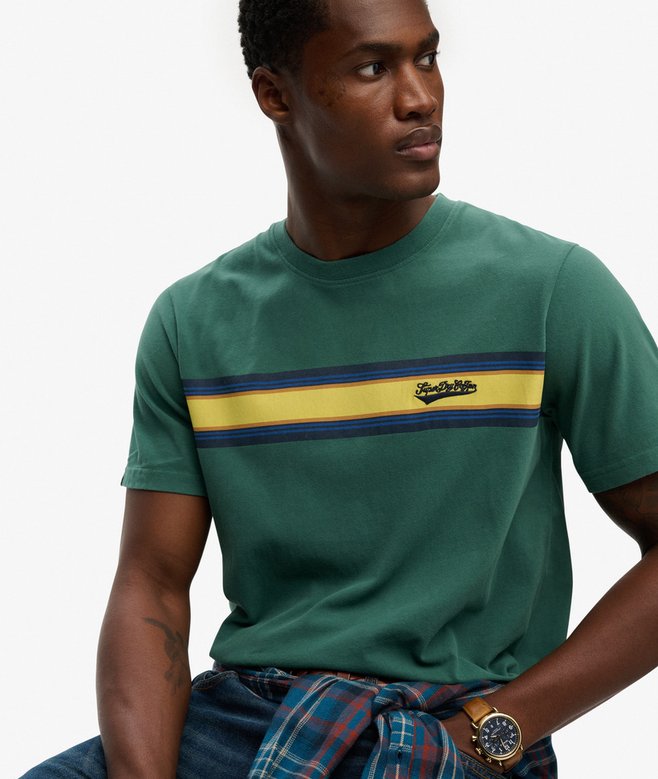 Outdoor Stripe Logo Relaxed T-Shirt