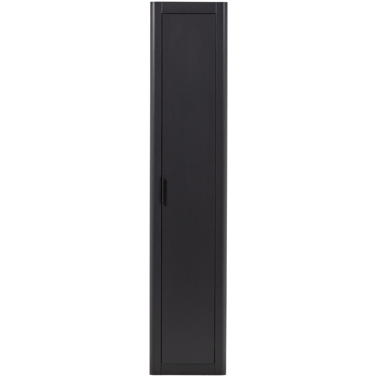 WOOOD smalle hoge kast Gunnar - Grenen - Matzwart - 217x45x39
