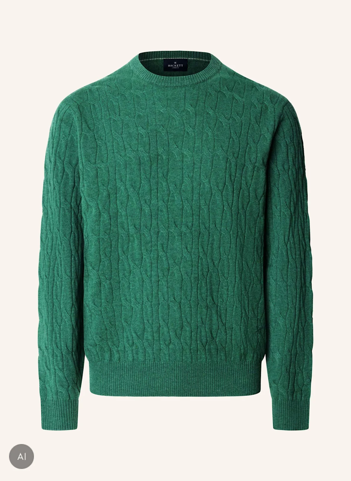 HACKETT LONDON Pullover LAMBSWOOL CABLE CREW