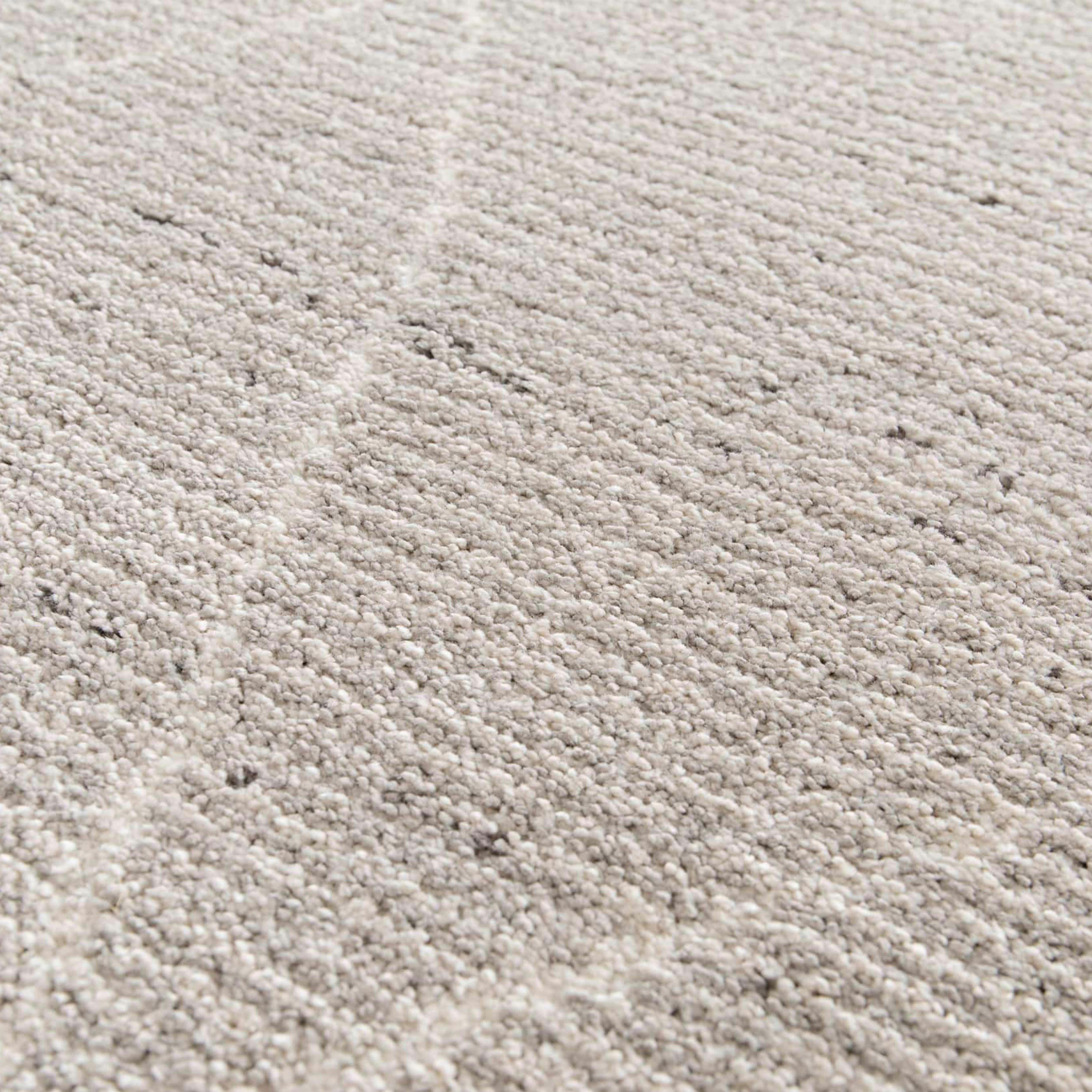 ATLAS - Tapis rectangulaire motif berbère gris clair 120 x 170 cm