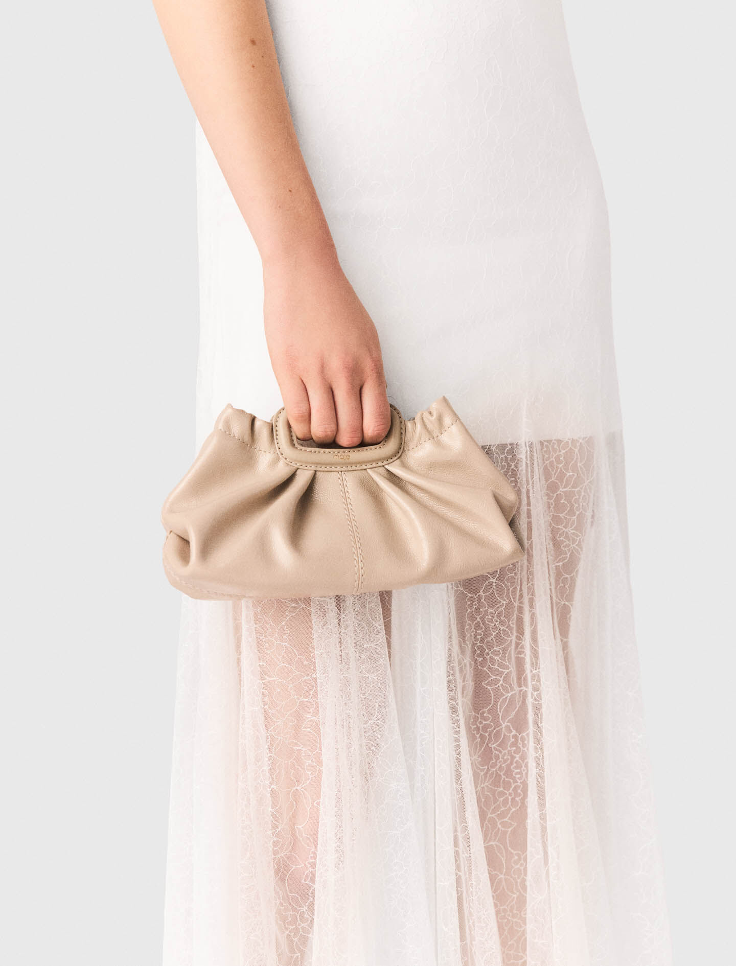 Milpli mini Clutch en cuir naplak