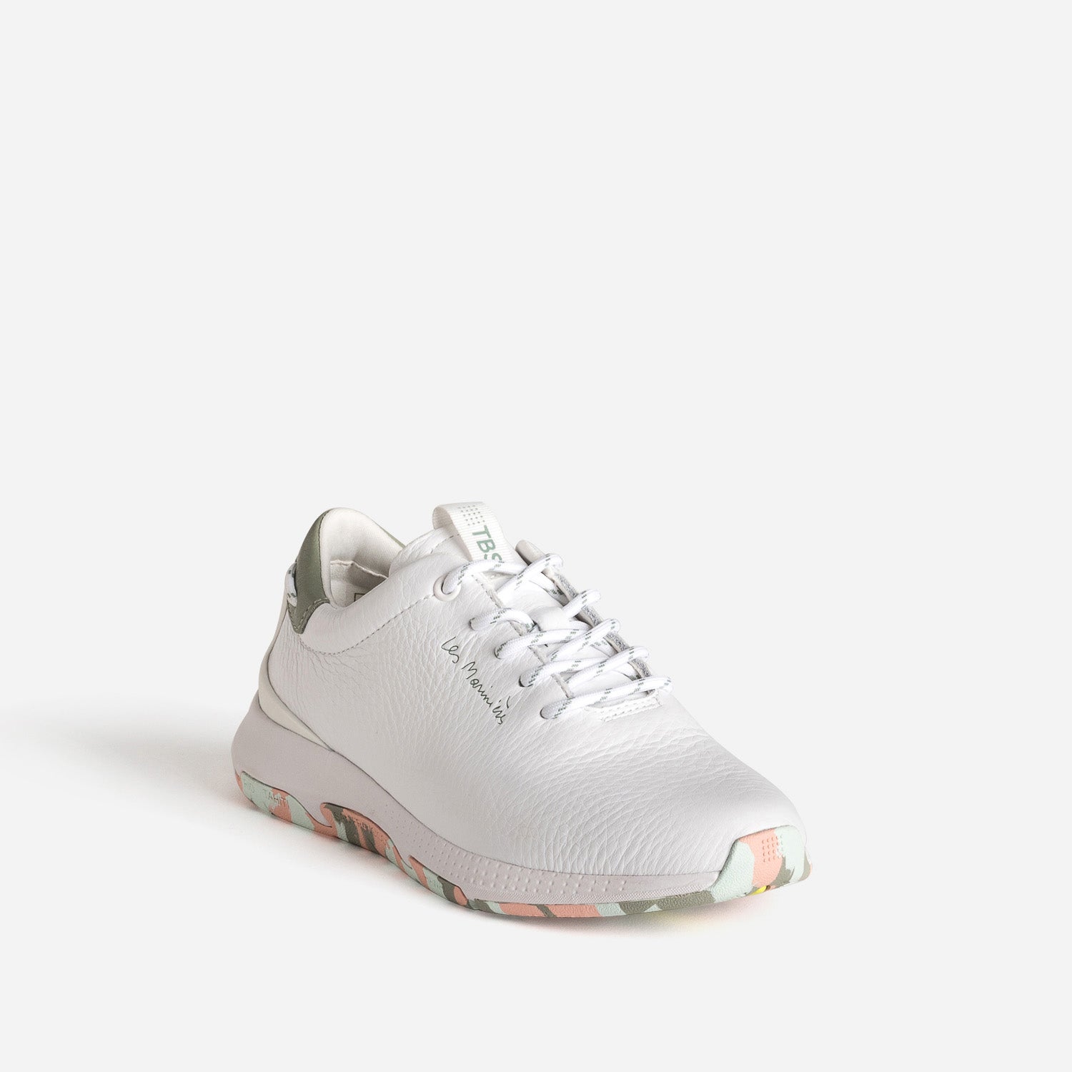 Tennis TBS blanche cuir