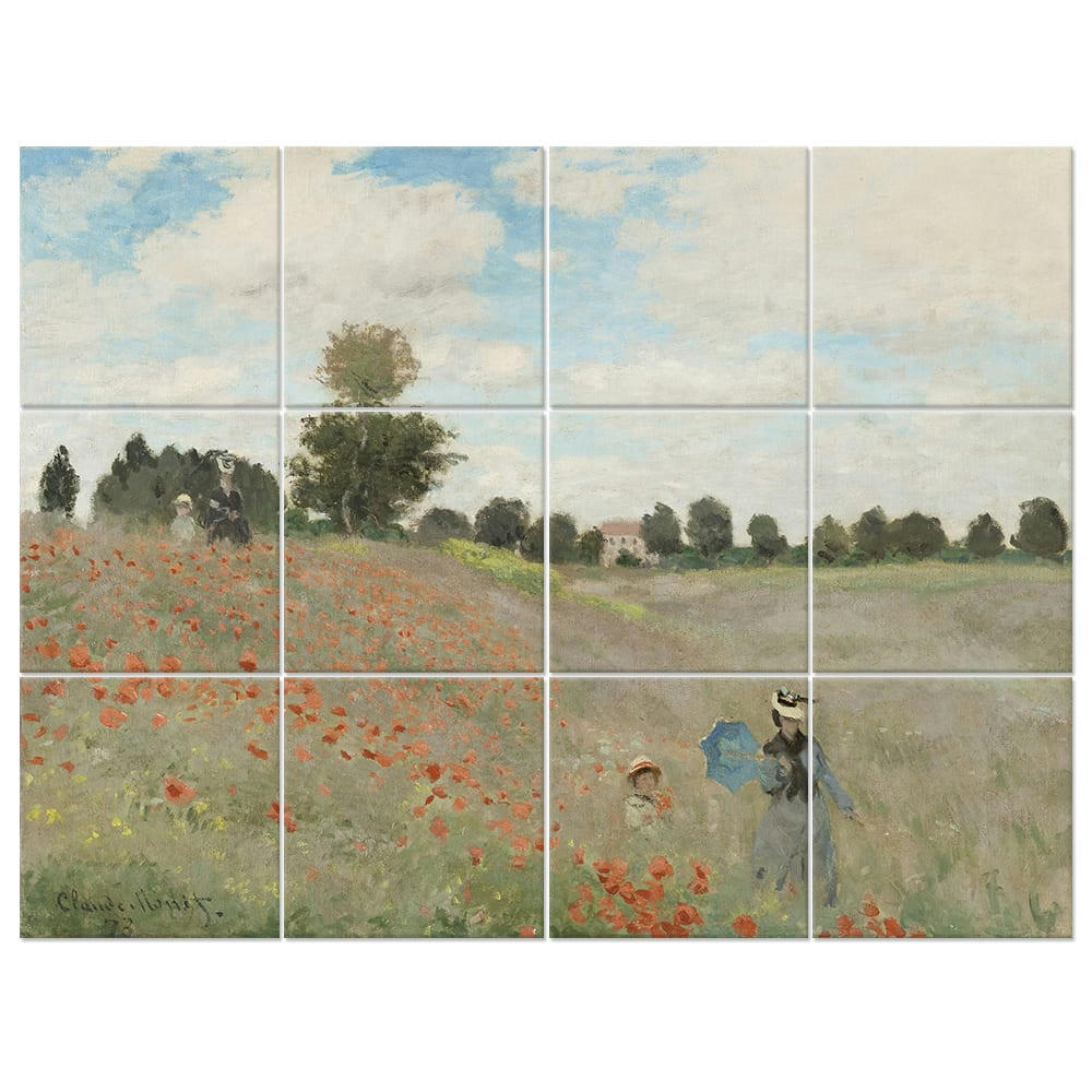 - Tableau Le Champ Des Coquelicots - Claude Monet 150x200cm