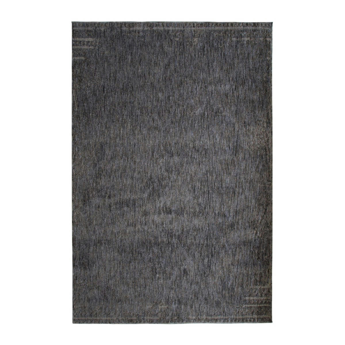 RECYCLE - Tapis extra-doux motif usé gris noir 120x170