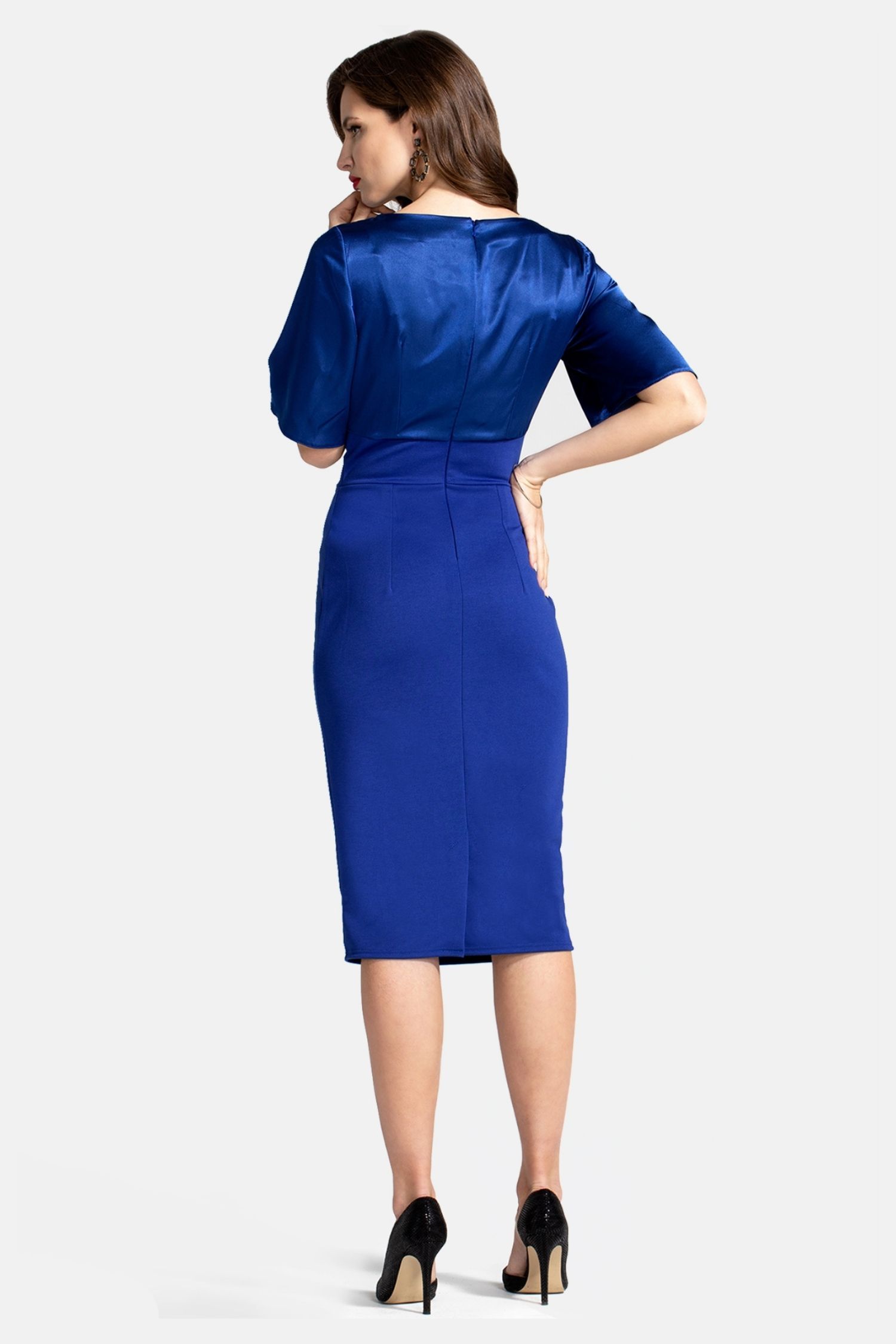Hot Squash Short Sleeve Cocktail Dress