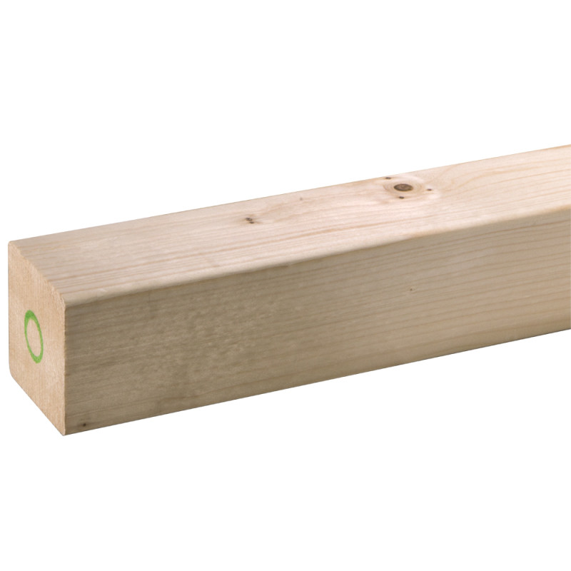 Chevron en sapin raboté 240 x 9 x 9 cm