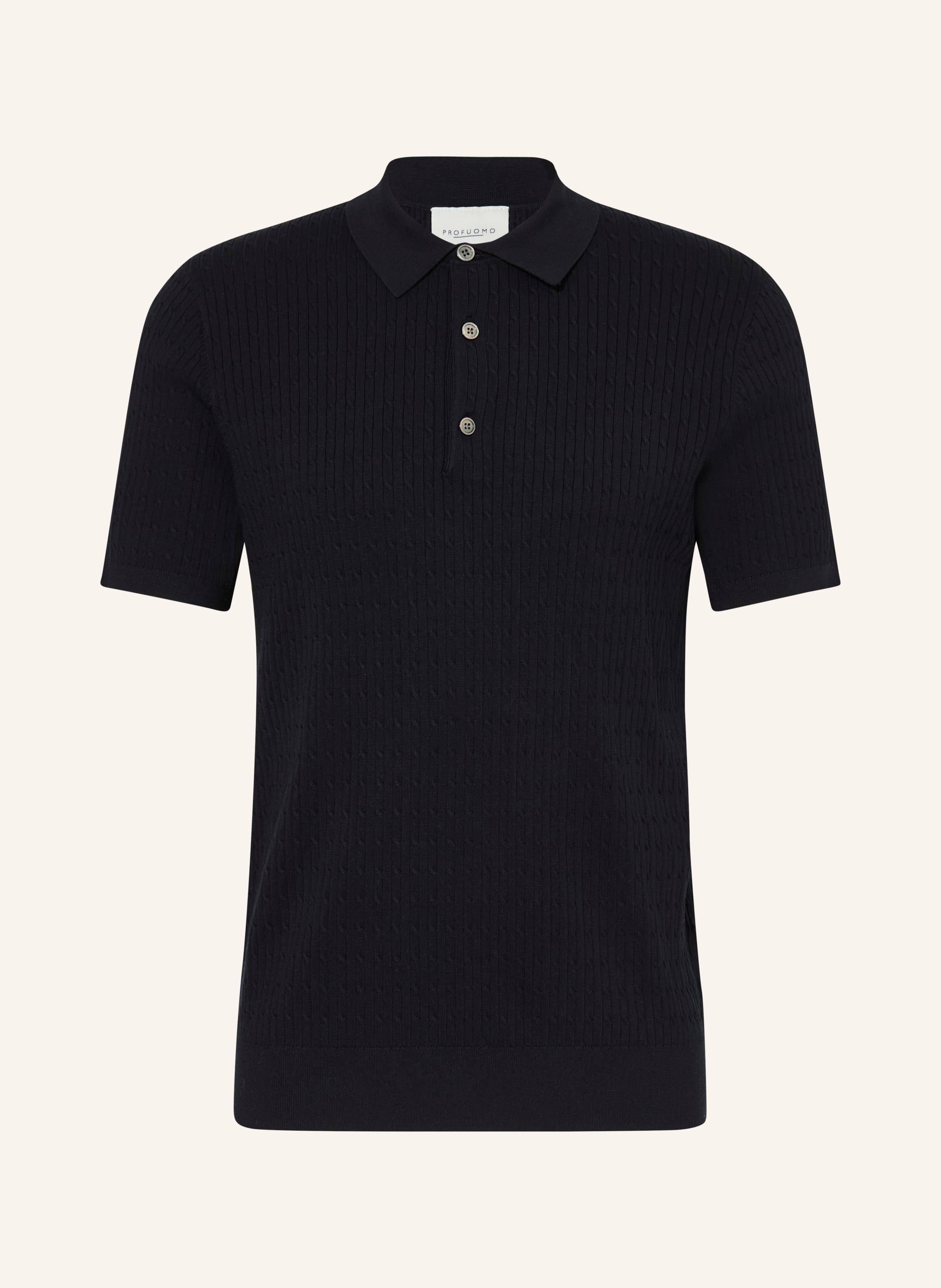 PROFUOMO Strick-Poloshirt