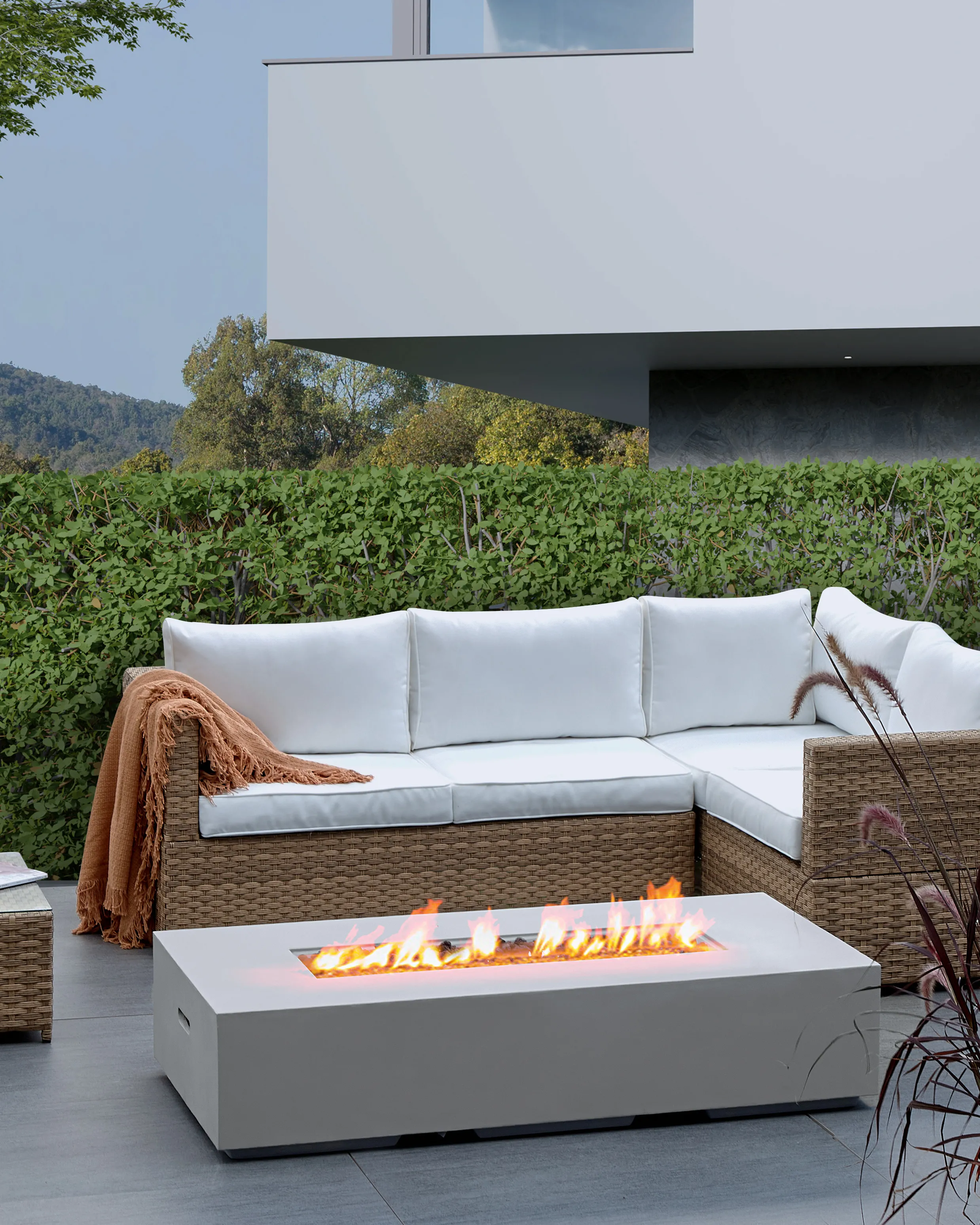 Fire Pit PAVO II Light Grey