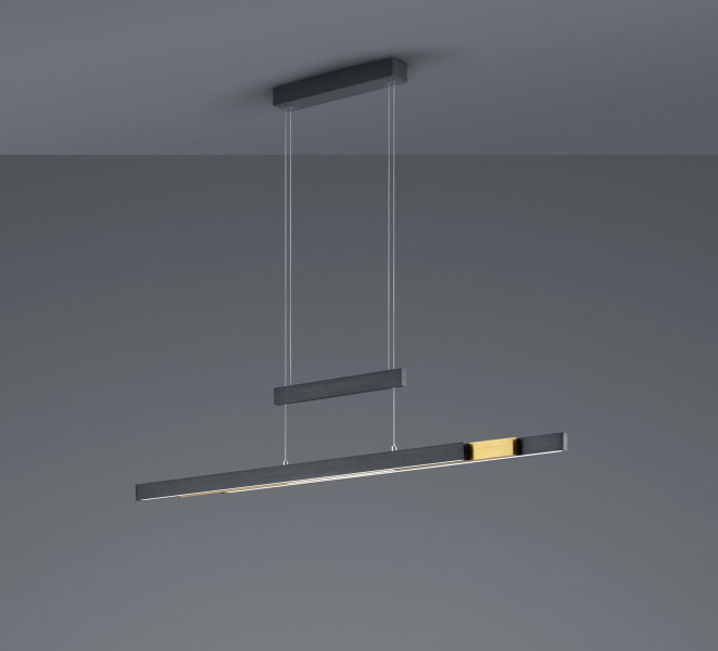 Lampa wisząca TRAJAN czarno-biała LED 1x45W Odcienie bieli 5300lm Trio