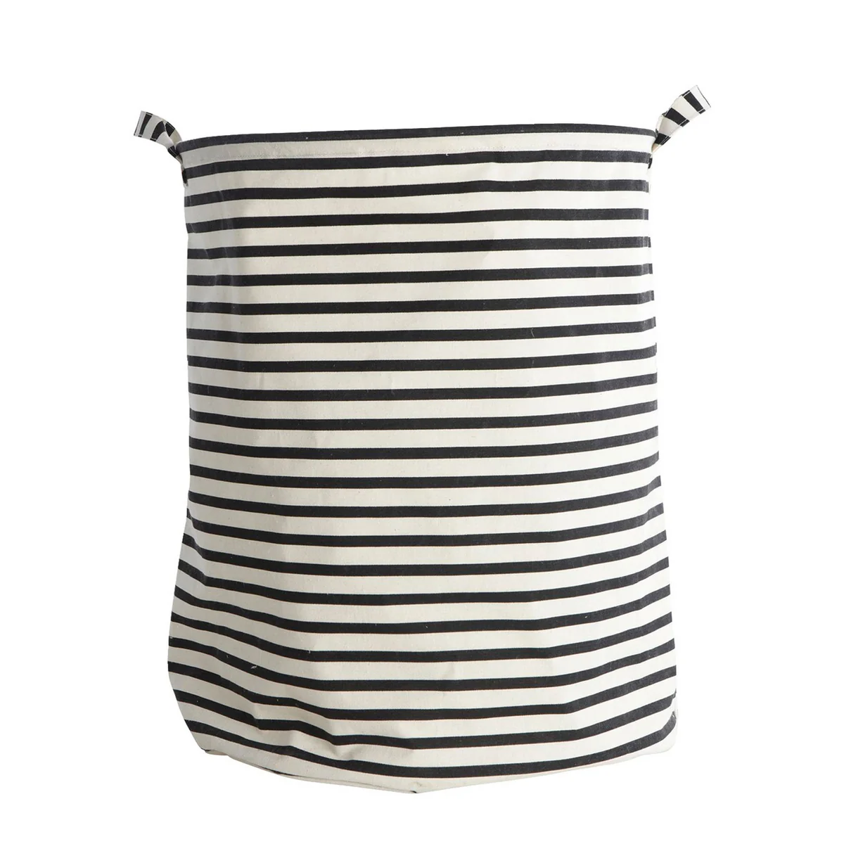 House Doctor - Stripes Wäschekorb, Ø 40 x H 50 cm, schwarz / weiß