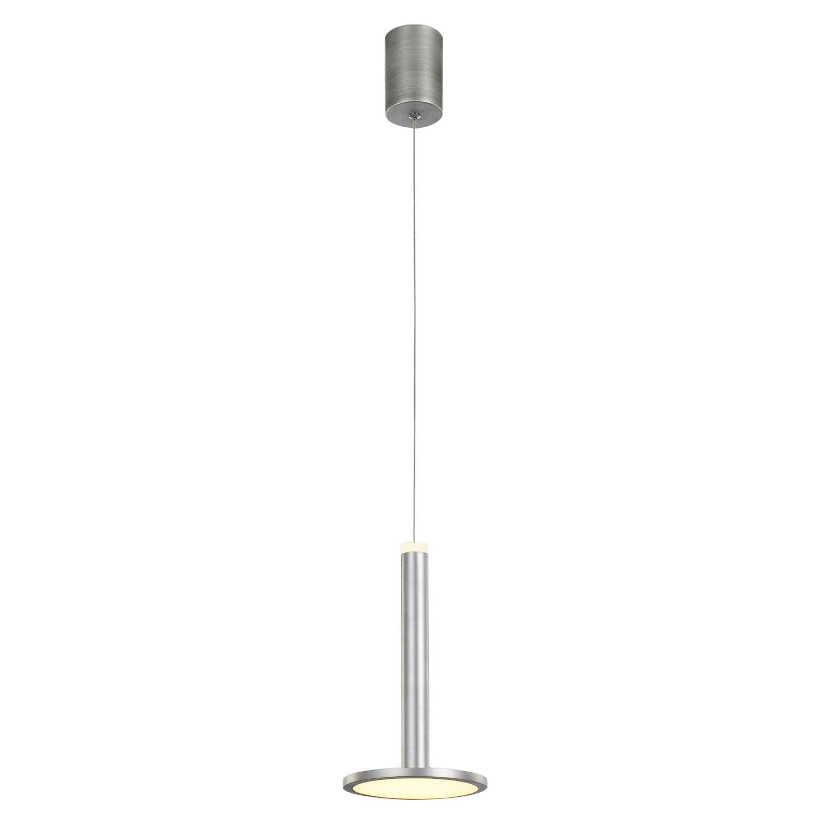Lampa wisząca Oliver nikiel satynowany LED 1x12W Ciepła biel 415lm Italux
