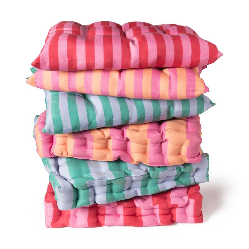 Zitkussen rood/roze - 40x40x8 cm