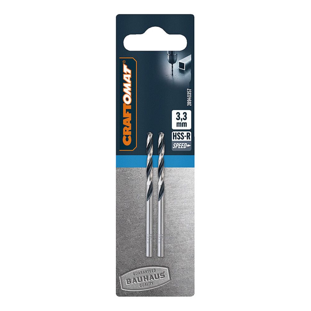 BORSETT CRAFTOMAT HSS-SPEED 3,3MM 2 DELER