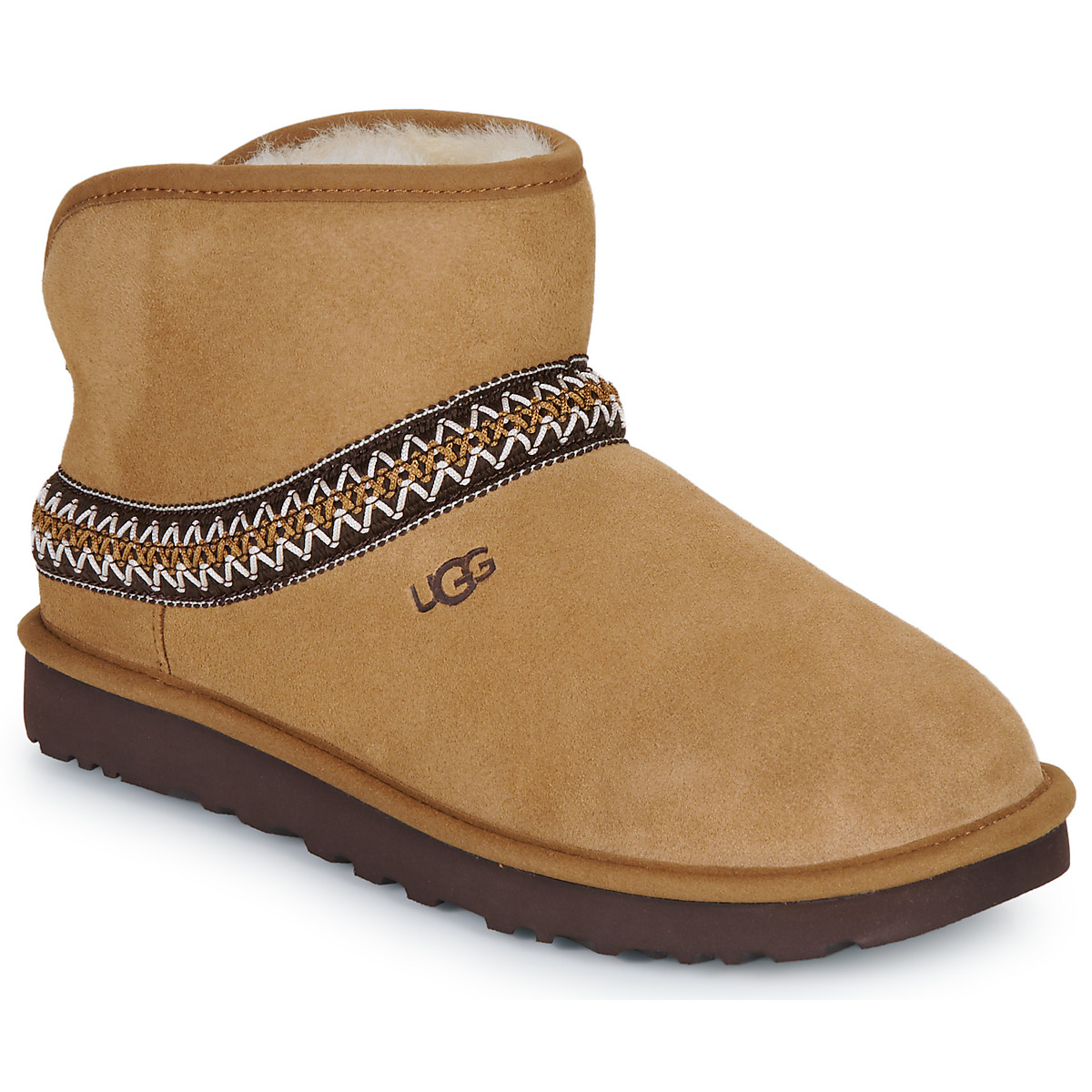 UGG - CLASSIC MINI CRESCENT - Cognac