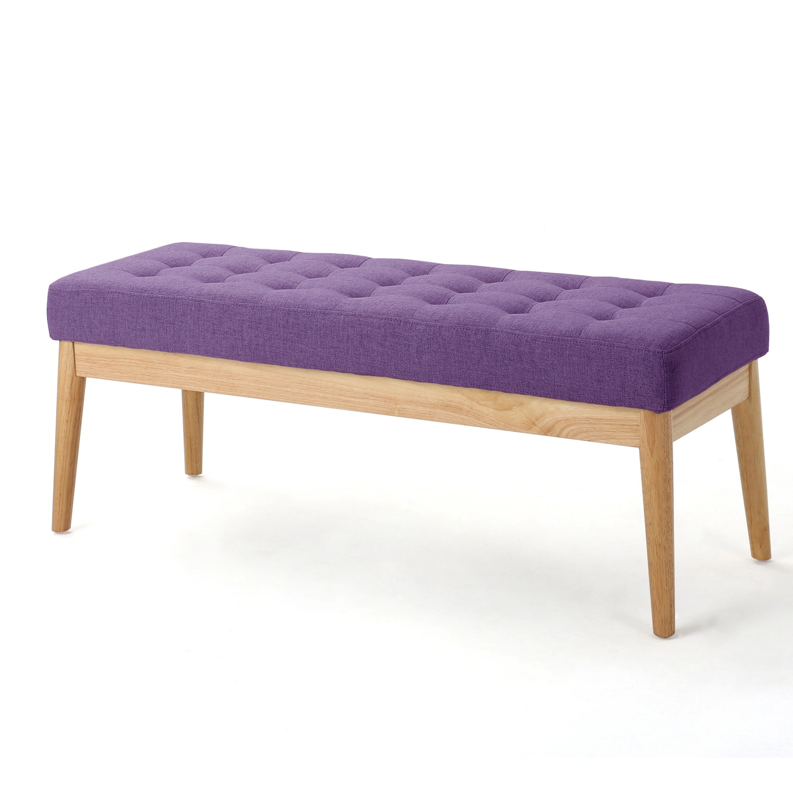 Modern Bench with Tufted Cushionon,Space-Saving Solution for Apartments