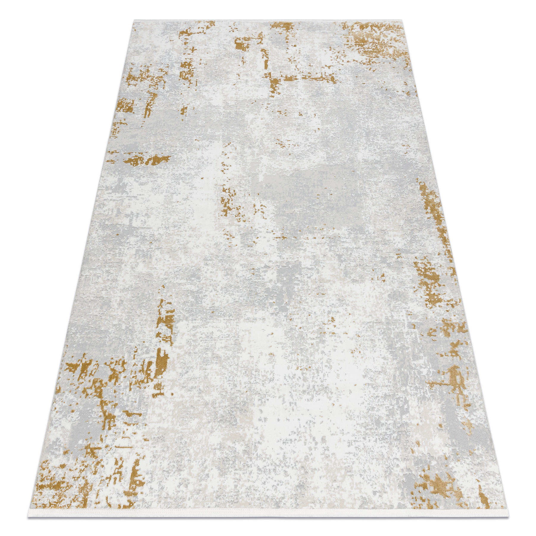 Dywan DUKE 51378 krem / złoty - Beton, kamień strukturalny, 80x150 cm
